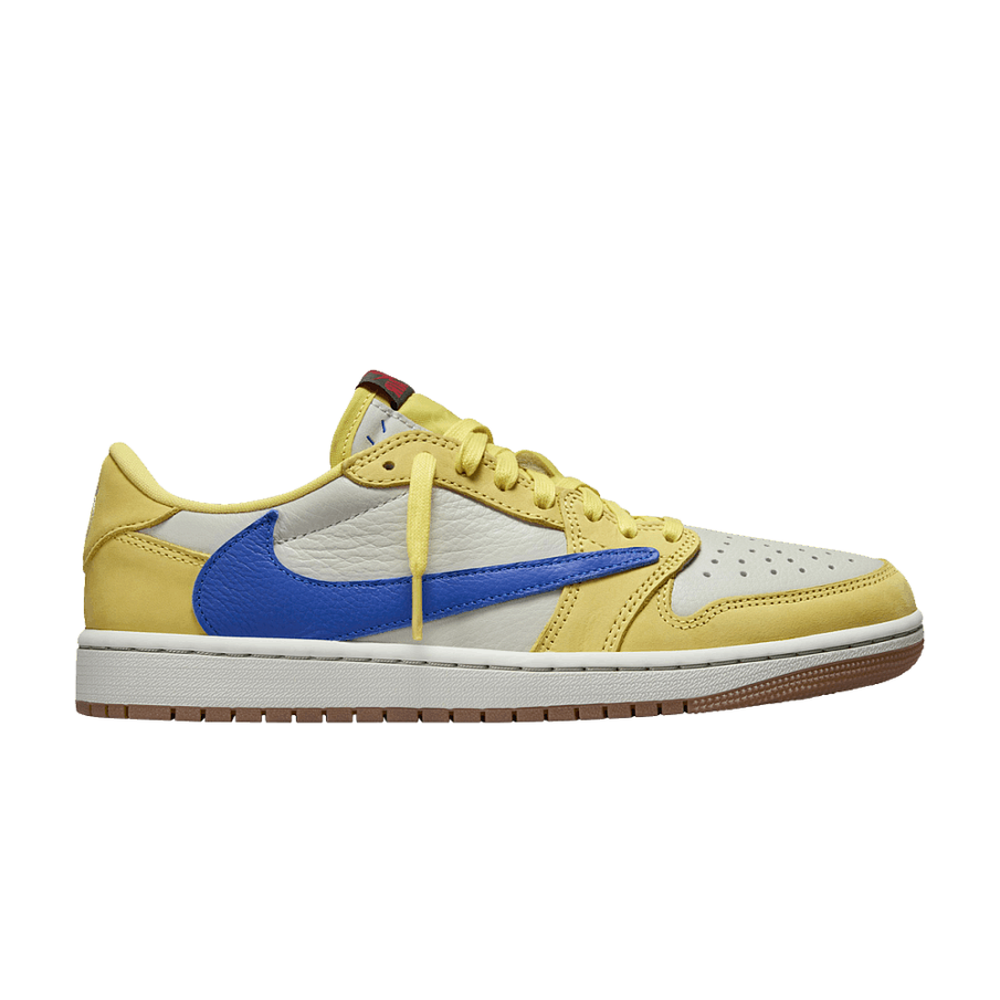 Фото № 1 с приближением к товару «‎Travis Scott x Women's Air Jordan 1 Retro Low OG SP Canary Sample»