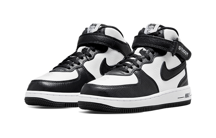 Фото № 2 с приближением к товару «‎Stussy Nike PS Air Force 1 Mid "Black and Light Bone"»