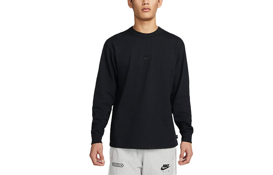 Фото № 1 с приближением к товару «‎Nike Mens Sportswear Premium Essentials Round-neck Sweatshirt Black»