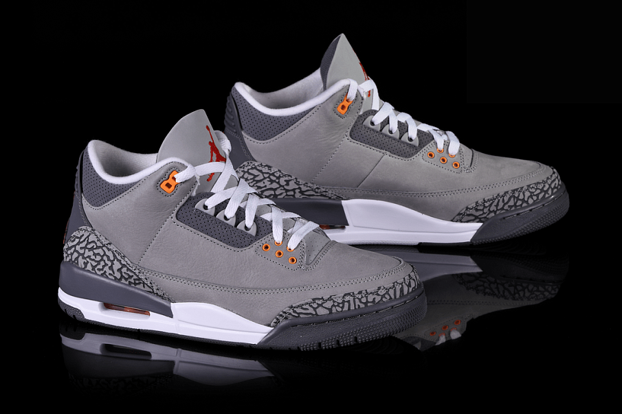 Фото № 4 с приближением к товару «‎Air Jordan 3 Retro "Cool Grey" Little Fear Grey»