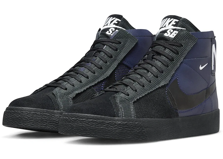 Фото № 1 с приближением к товару «‎Nike SB Zoom Blazer Mid Premium Deconstructed Midnight Navy»