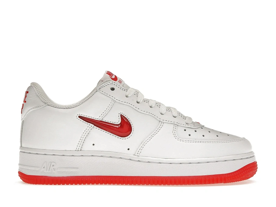 Фото № 1 с приближением к товару «‎Nike Air Force 1 Low 07 Retro Color of the Month Jewel Swoosh University Red»
