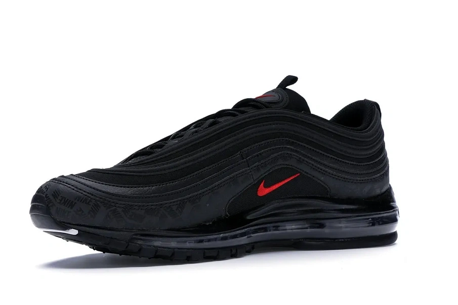 Фото № 4 с приближением к товару «‎Nike Air Max 97 All-Over Print Black Red»