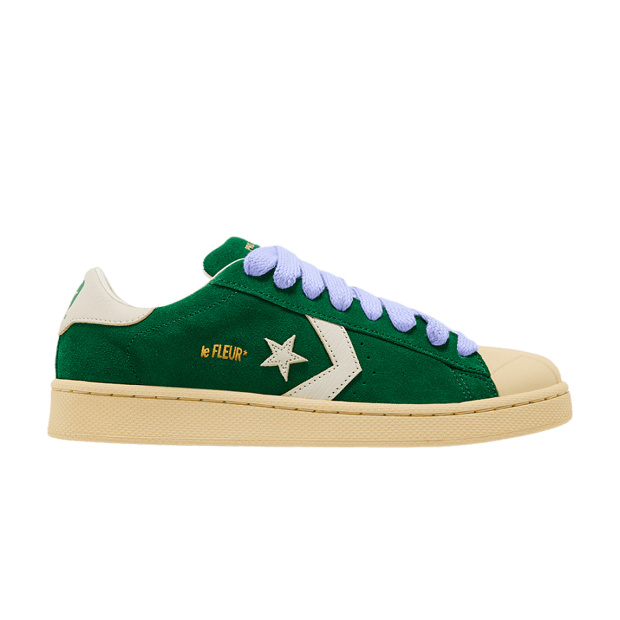 Фото № 1 с приближением к товару «‎Tyler, The Creator GOLF le FLEUR x Converse 1908 Pro Leather Amazon Banana Crepe Lavender»