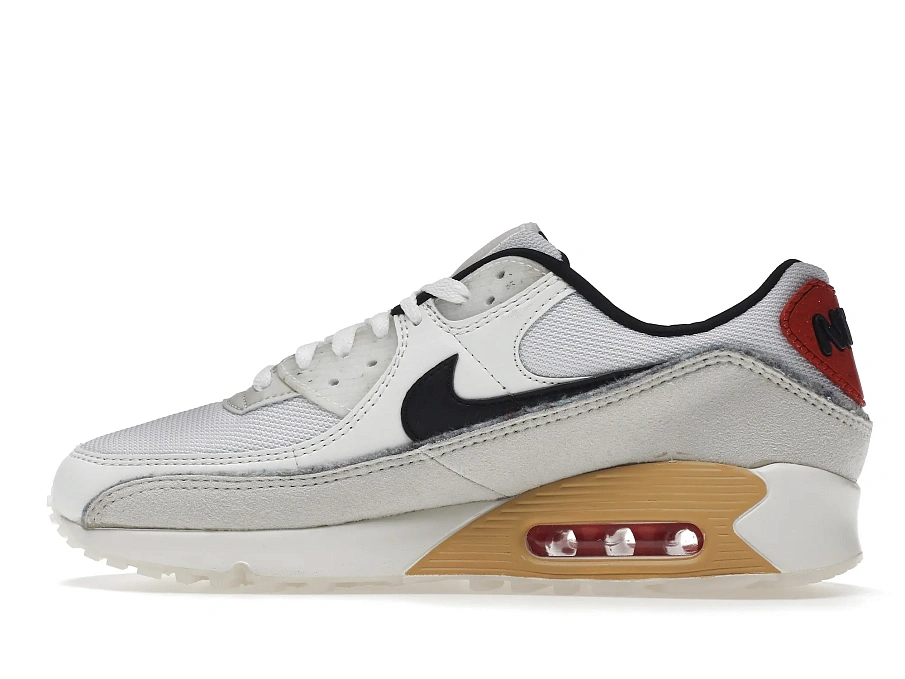 Фото № 5 с приближением к товару «‎Nike Air Max 90 SE Swoosh Fiber White»
