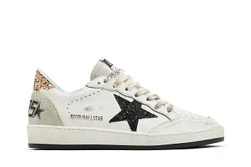 Golden Goose Women's Ballstar White Black Gold Ice - 2