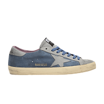 Фото № 1 с приближением к товару «‎Golden Goose Super Star Suede And Nabuk Upper Blue Denim Silver Blue»