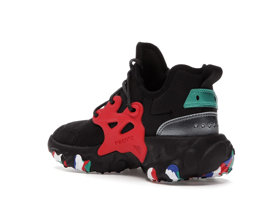 Фото № 6 с приближением к товару «‎Nike React Presto Black Red Multicolor »
