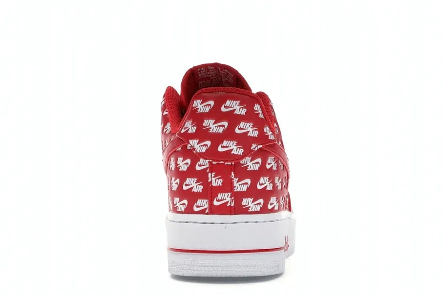 Фото № 4 с приближением к товару «‎Nike Air Force 1 Low All Over Logo Red»
