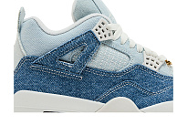 Фото № 3 с приближением к товару «‎Women's Air Jordan 4 Retro TEX Worn Blue Denim»