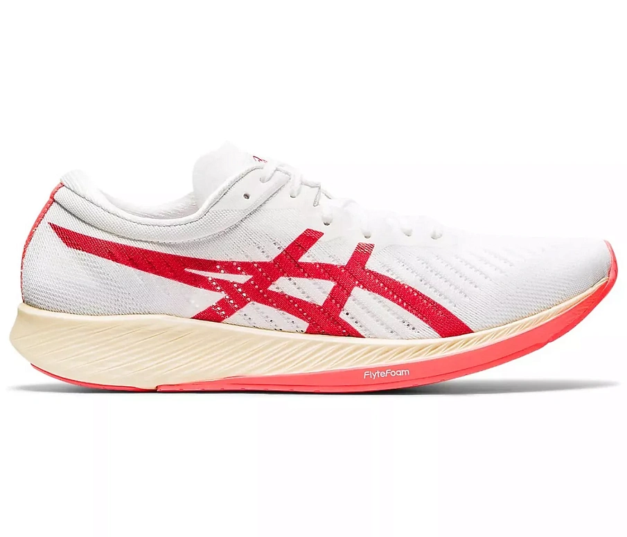 Фото № 1 с приближением к товару «‎ASICS Metaracer White Sunrise Red»