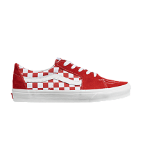 Фото № 1 с приближением к товару «‎Vans Sk8-Low Checkerboard - Racing Red»