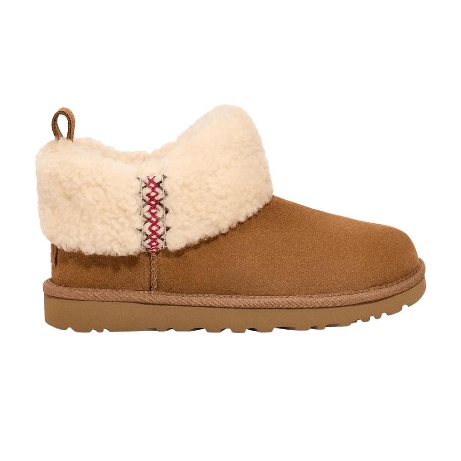Фото № 1 с приближением к товару «‎UGG Women's Ultra Mini Braid Boot Chestnut»