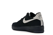 Фото № 6 с приближением к товару «‎Nike Air Force 1 Flyknit Low Black Metallic Silver»