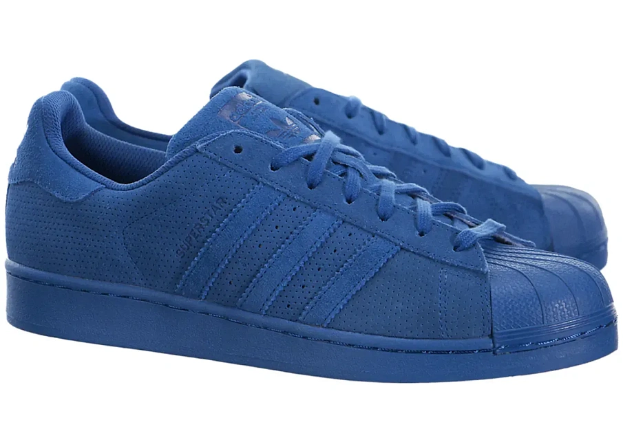 Фото № 1 с приближением к товару «‎adidas Superstar RT Equipment Blue Perforated Suede»