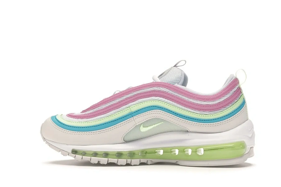 Фото № 5 с приближением к товару «‎Nike Air Max 97 White Barely Volt »