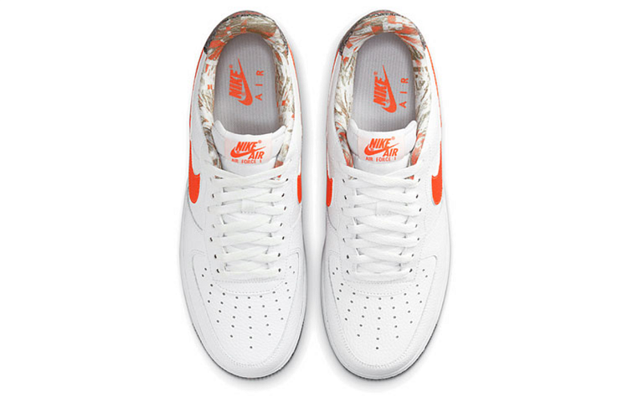 Фото № 3 с приближением к товару «‎Nike Air Force 1 Marble Low WhiteOrange»