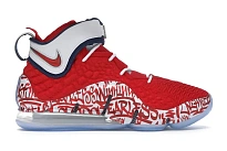 Фото № 1 с приближением к товару «‎Nike LeBron 17 Graffiti Remix Red»