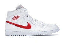 Фото № 1 с приближением к товару «‎Jordan 1 Mid White University Red »