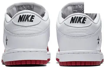 Supreme x Nike SB Dunk Low Skate shoes whitered - 5