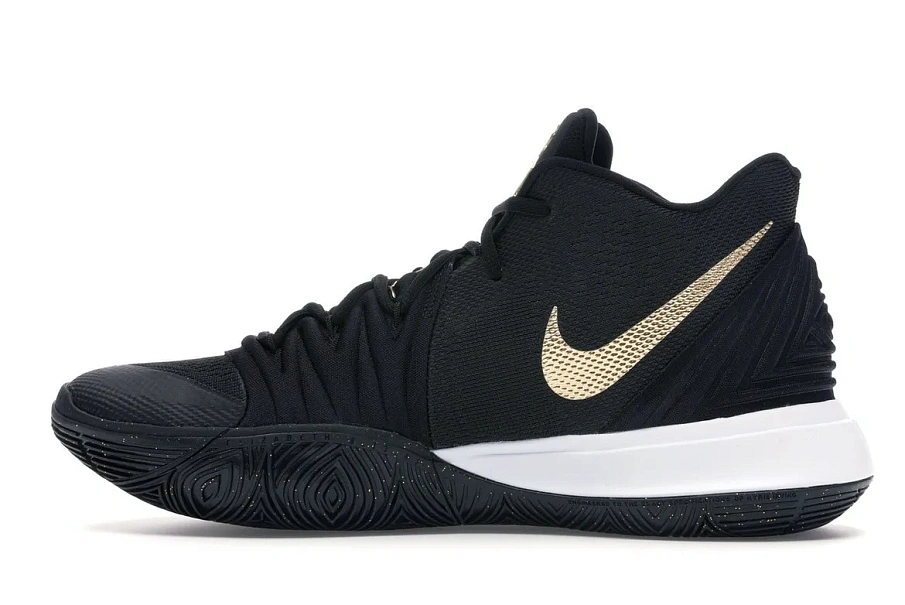 Фото № 5 с приближением к товару «‎Nike Kyrie 5 Black Metallic Gold»