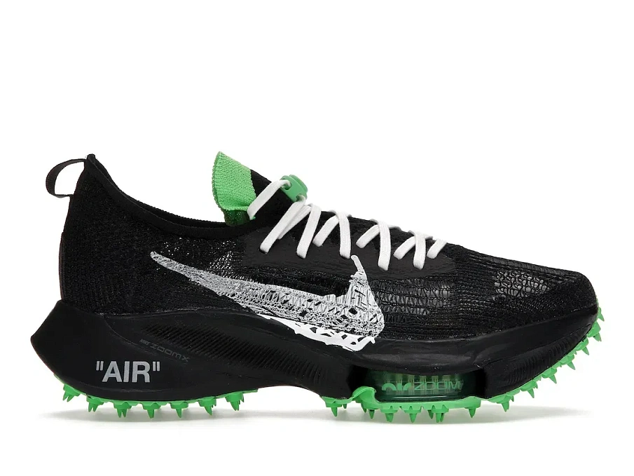 Фото № 1 с приближением к товару «‎Nike Air Zoom Tempo Next% Flyknit Off-White Black Scream Green»