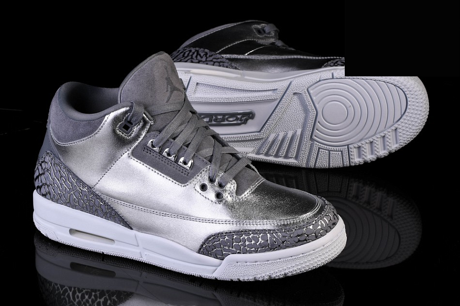 Фото № 3 с приближением к товару «‎Nike Air Jordan 3 Retro Prem HC Chrome »