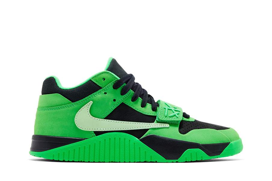 Фото № 2 с приближением к товару «‎Travis Scott x Air Jordan Jordan Jumpman Jack TR Green Spark»
