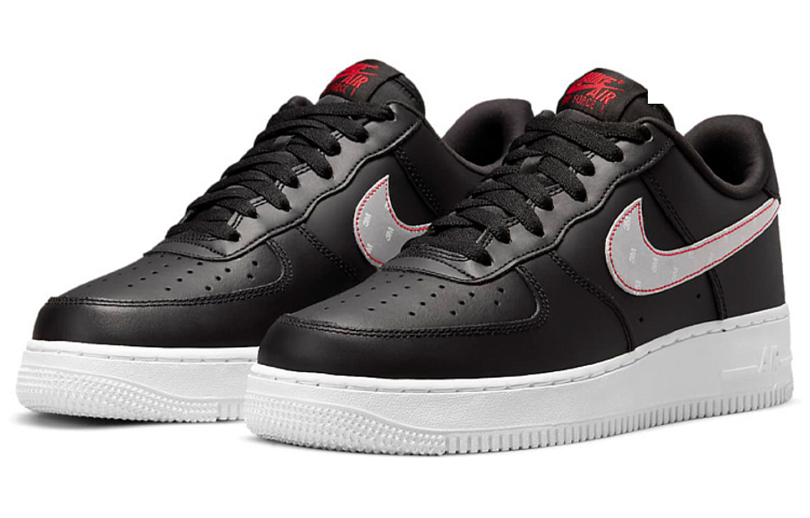 Фото № 3 с приближением к товару «‎Nike Air Force 1 '07 BlackRed»