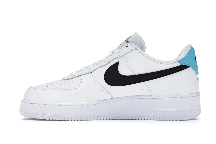 Фото № 6 с приближением к товару «‎Nike Air Force 1 Low Worldwide White Blue Fury Black»