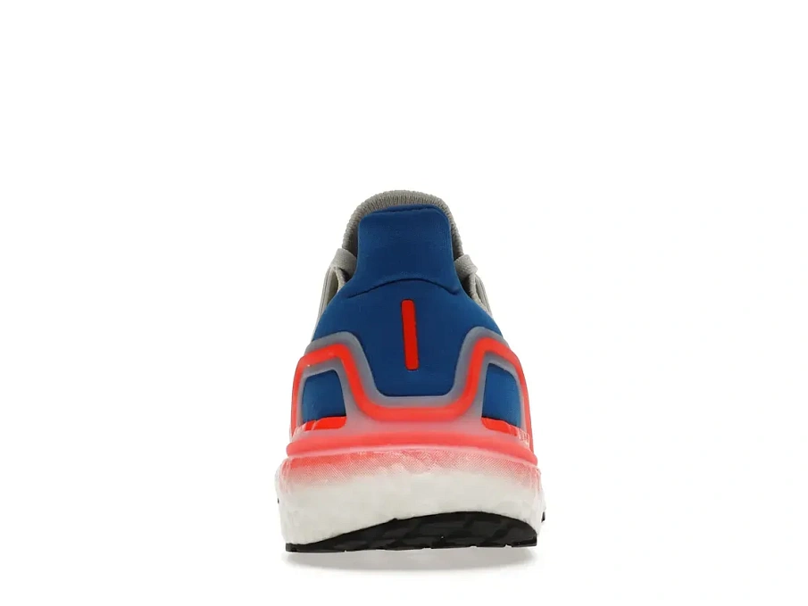 Фото № 4 с приближением к товару «‎adidas Ultra Boost 20 White Glory Blue Solar Red»
