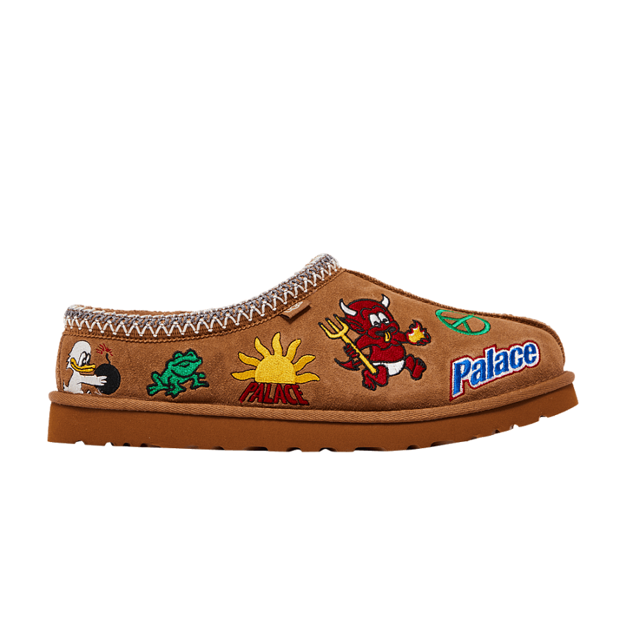 Фото № 1 с приближением к товару «‎Palace x UGG Tasman Slipper Chestnut»