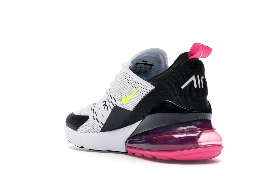 Фото № 5 с приближением к товару «‎Nike Air Max 270 White Black Laser Fuchsia Volt »