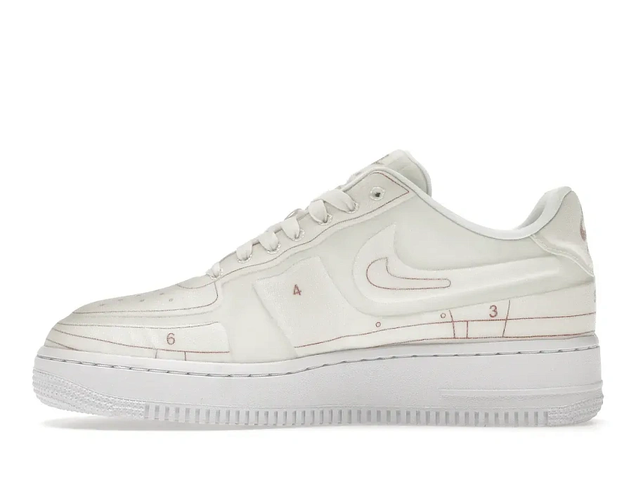 Фото № 3 с приближением к товару «‎Nike Air Force 1 Low '07 LX  Blueprint Summit White »