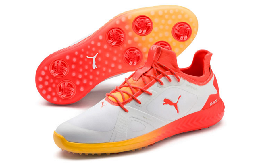 Фото № 3 с приближением к товару «‎Puma Golf Ignite Power Adapt Solstice Spike OrangeWhite»