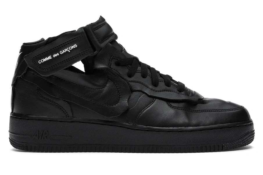 Фото № 1 с приближением к товару «‎Nike Air Force 1 Mid Comme des Garcons Black»