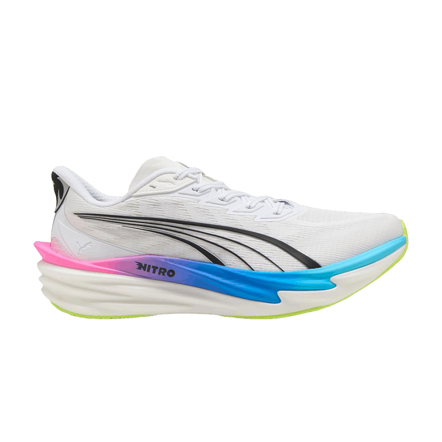 Фото № 1 с приближением к товару «‎Puma Deviate Nitro 4 White Poison Pink Ultra Blue (312123-10)»