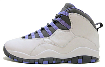 Фото № 1 с приближением к товару «‎Air Jordan Wmns Air Jordan 10 Retro 'White Medium Violet'»