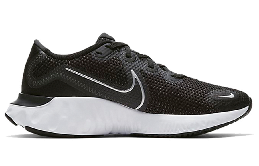 Фото № 2 с приближением к товару «‎Nike Renew Run GS 'Black Metallic Silver'»