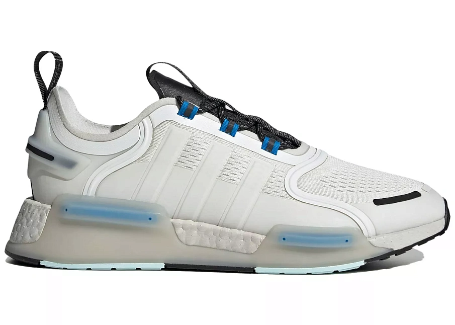 Фото № 1 с приближением к товару «‎adidas NMD R1 V3 Crystal White Blue Rush»
