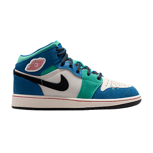 Air Jordan 1 Mid SE GS Chalk University Red True Blue (IO2065-100)