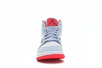 Фото № 2 с приближением к товару «‎Jordan 1 Mid Half Blue Polka Dot Swoosh »