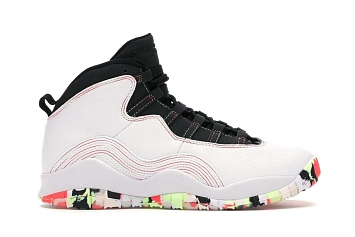 Jordan 10 Retro White Barely Volt Ember Glow  - 1