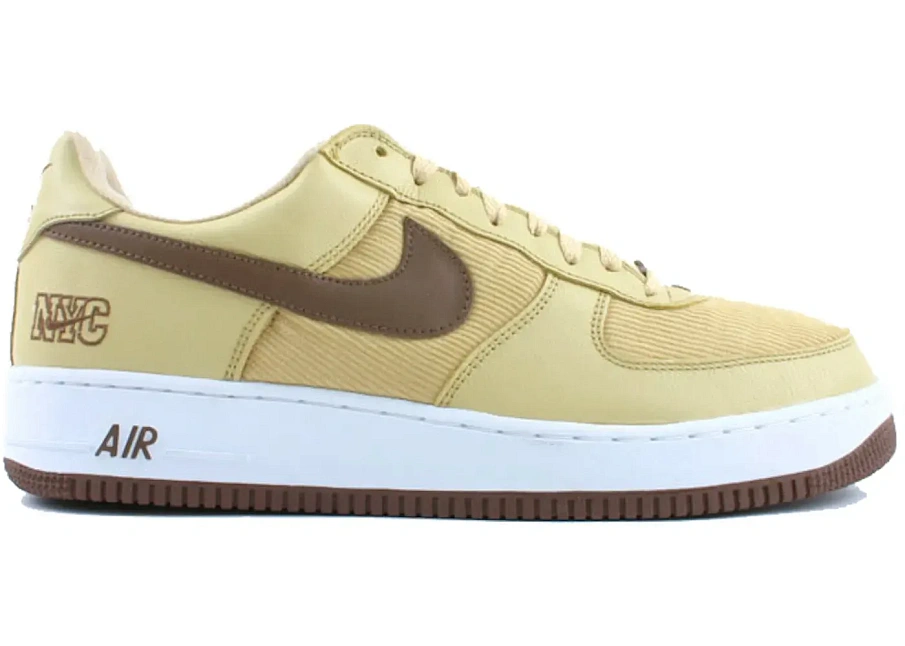 Фото № 1 с приближением к товару «‎Nike Air Force 1 Low NYC Corduroy Gold Dust»