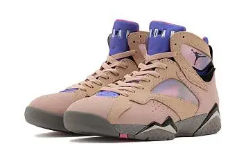 Air Jordan 7 SE "Sapphire" Basketball Shoes BlackKhakiBlue - 2
