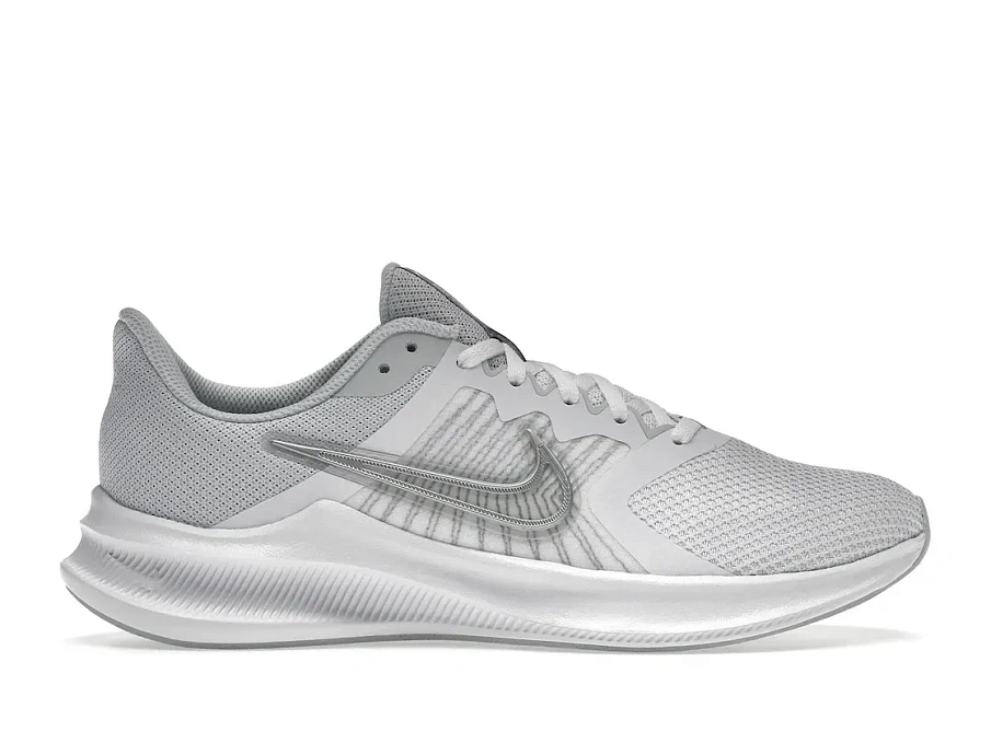 Фото № 1 с приближением к товару «‎Nike Downshifter 11 White Metallic Silver »