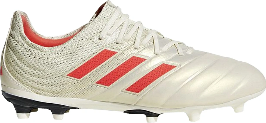 Фото № 1 с приближением к товару «‎adidas Copa 19.1 Firm Ground Cleat Off White Solar Red (Youth)»