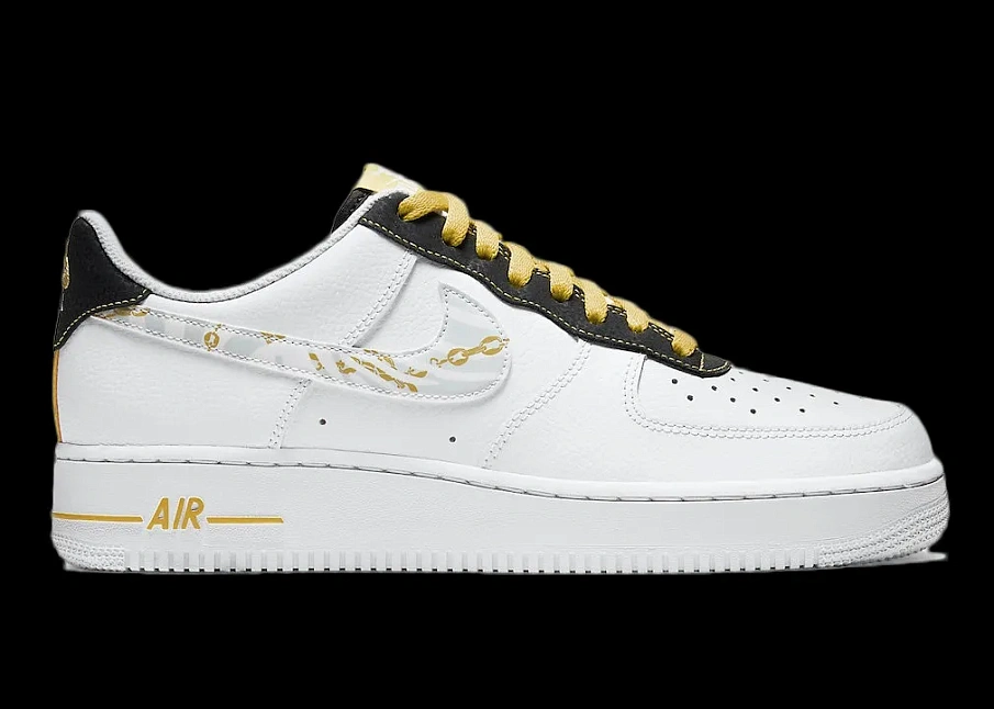 Фото № 1 с приближением к товару «‎Nike Air Force 1 Low Gold Link Zebra»
