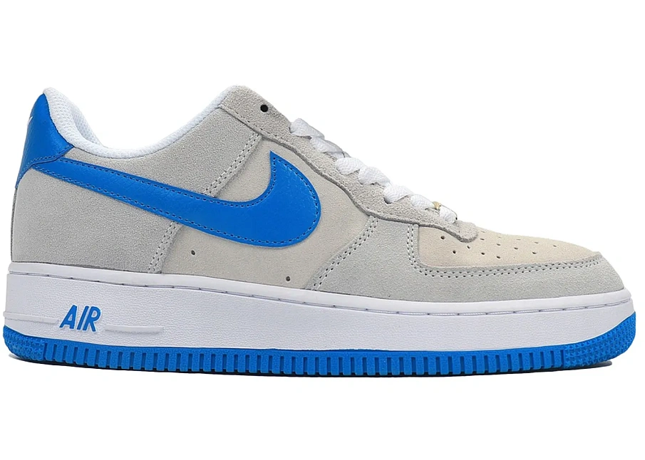 Фото № 1 с приближением к товару «‎Nike Air Force 1 Low LV8 EMB Grey Fog Light Photo Blue»