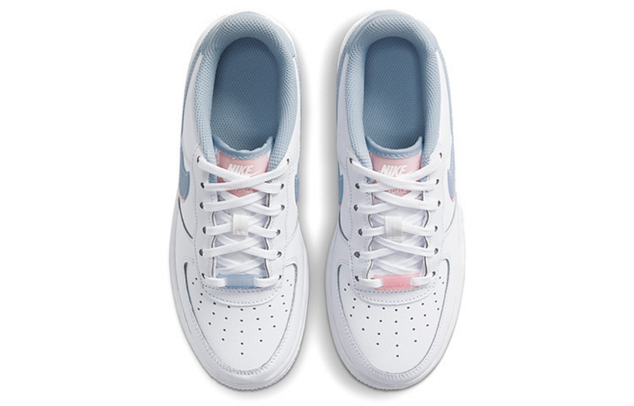 Фото № 4 с приближением к товару «‎Nike Air Force 1 (GS) Double Swoosh WhiteBluePink»